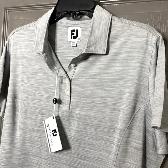 FootJoy Women’s New Space-Dyed Golf Polo Shirt Gray XL - Picture 4 of 12